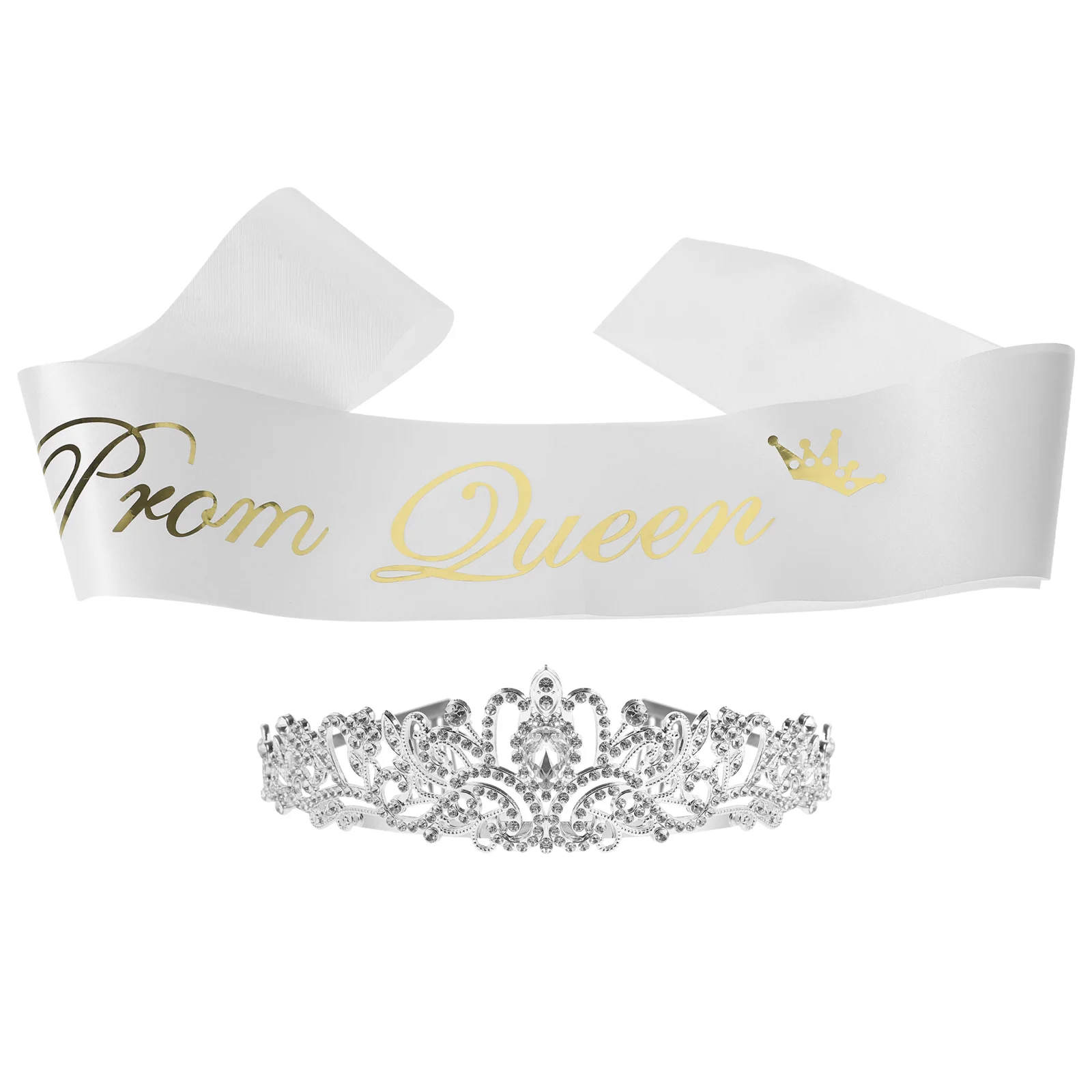 

Crystal Tiara Headband Graduation Party Accessories Rhineshtone Tiara Dressy Blouses For Prom Hair Accessories
