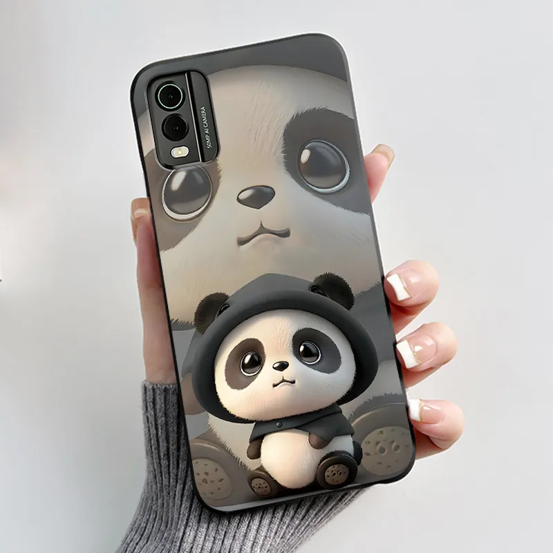 Astronaut Pattern Shockproof Black Jelly Case with Soft Bumper Cover