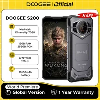 World Premiere DOOGEE S200 5G Rugged Phone 6.72" 120Hz Display 12GB RAM 256GB ROM 100MP AI Main Camera 10100mAh Android 14 NFC 1