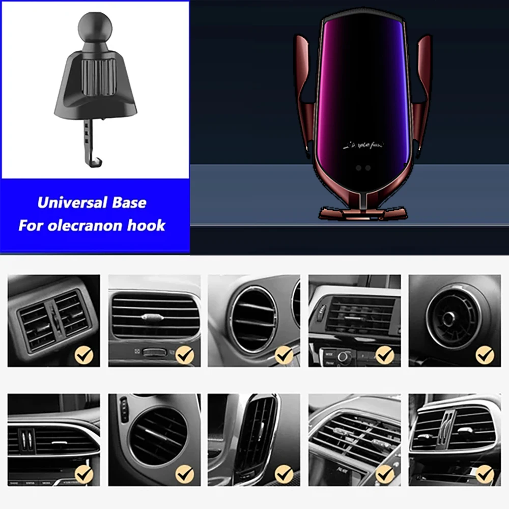 Eonline 3D vehicle-mounted mobile phone wireless charging bracket Infraredmagnetic absorption universal all mobile phone