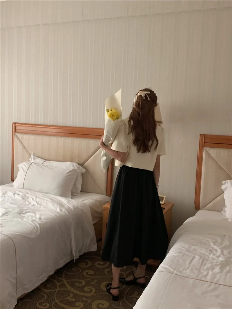 Women Dresses Sundress Spring Blouse 2 Piece Suit Sleeveless Vintage  Female Girls Dress Suits Femme Vestido Sell Separately