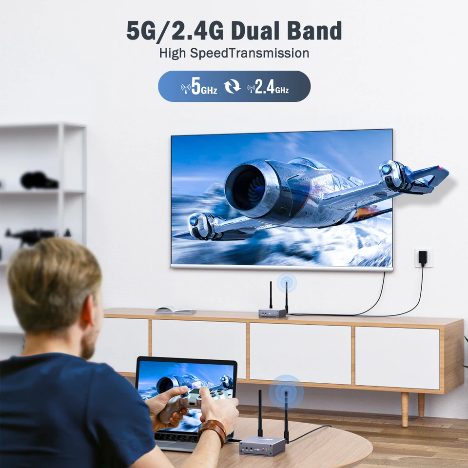 ワイヤレスHDMI送受信機セット 5G 200M Lemorele ワイヤレス Amazon | ワイヤレス HDMI 送受信機セット 無線 1×送信機+2×受信