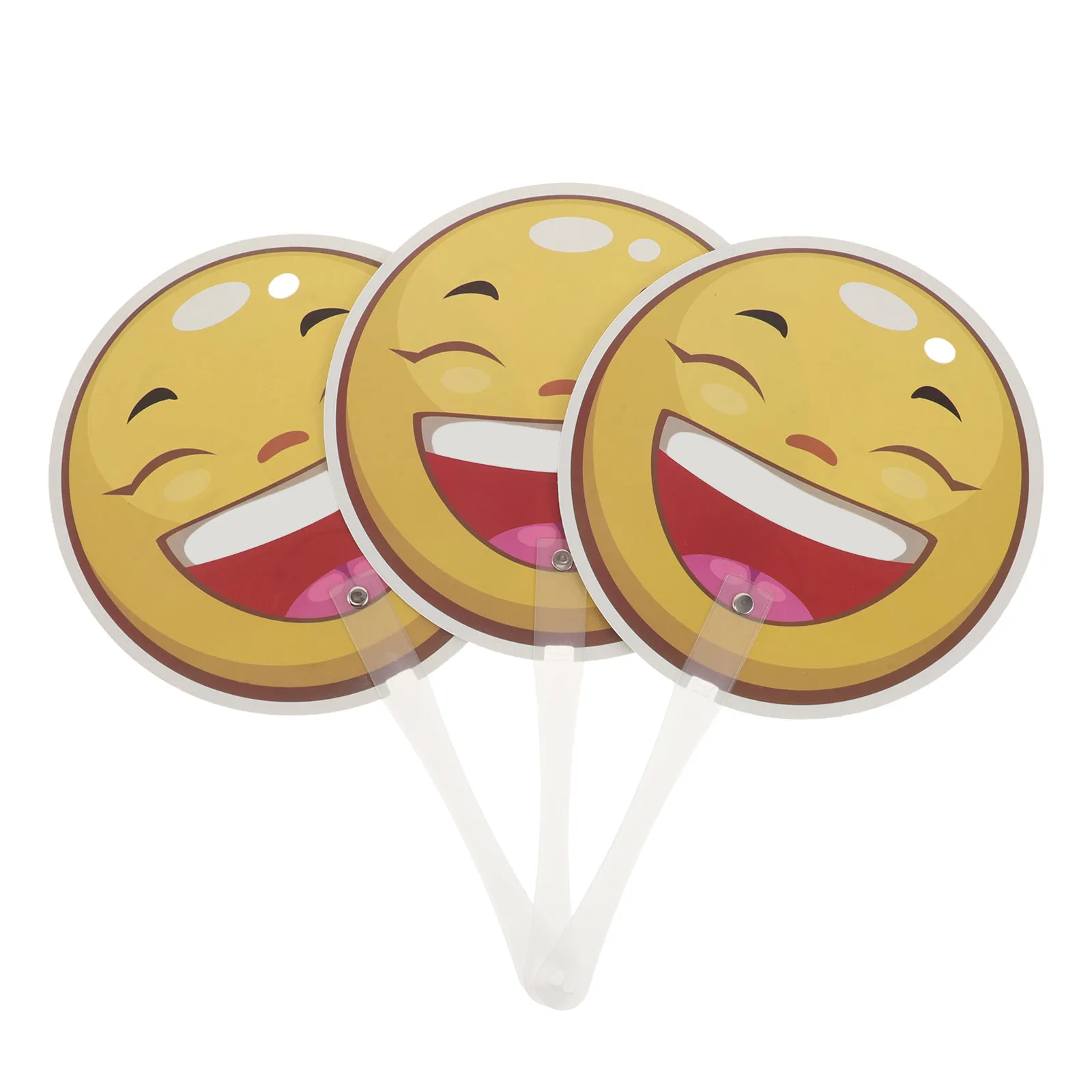 3pcs 교실 답변 패들 양면 휴대용 플라스틱 교육용 소품 감정 표현 유치원 투표 게임용