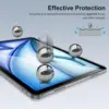 Screen Protector for iPad Air 11 Inch M2 2024 6th Gen Anti-Scratch High Hardness Bubble-Free Tempered Glass for iPad Air 6 11'' 4