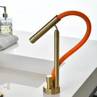 ก๊อกน้ำห้องน้ำสีโรสโกลด์ขัดเงา ก๊อกน้ำอ่างล้างหน้าสีทองขัดเงา ก๊อกน้ำทองเหลืองน้ำร้อนน้ำเย็น ก๊อกน้ำอ่างล้างหน้าสีนิกเกิล ก๊อกน้ำห้องน้ำสีเทา 3