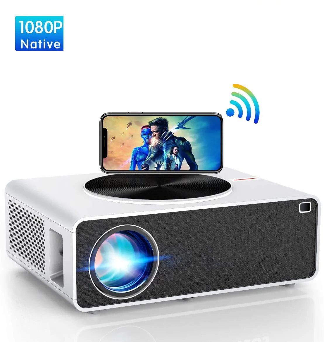 

2023 New Upgraded 11000 High Brightness 1080p Projector]1080P FULL HD LED LCD Mini Portable Cinema Video Home Theater Projector