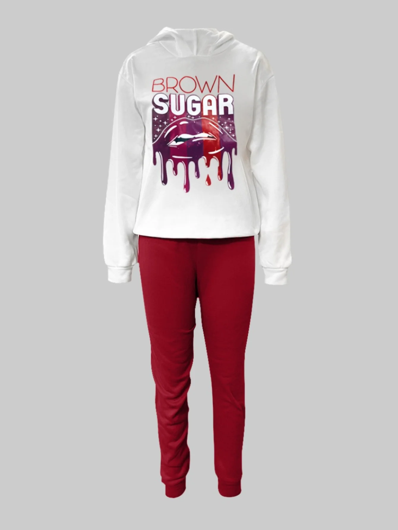 Autumn Winter 2pcs Set Letter Print Pocket Tracksuit Set Women Sportwear Fleece Hoodies Pullover Sweatshirts Pants Outfits