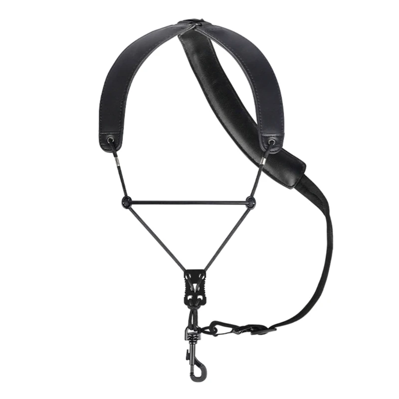 

Soft Saxophone Holder Strap with Hook Adjusted Woodwind Strap Saxophone Strap