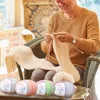 50g Multicolor Gradient Mohair Yarn Segment Dyed Wool Blended Thread DIY Crochet Hand Knitting Soft Warm Baby Wool Yarn Sweater 5