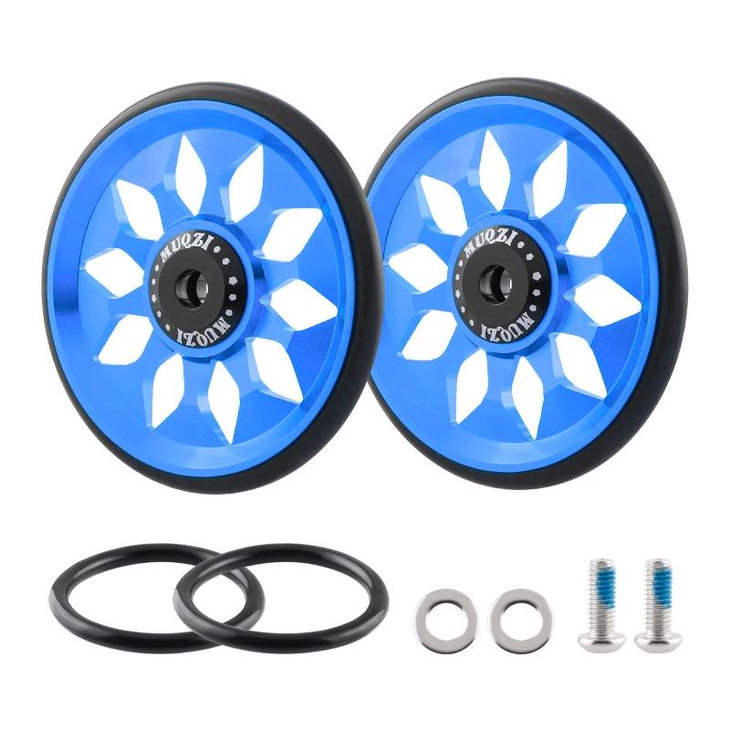 MUQZI 1Pair Easy Wheels For Brompton Folding Bike CNC Ultralight