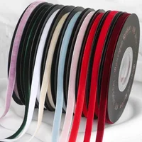 5yards/roll wide 6mm Velvet Ribbon Wedding Party Decoration Handmade Gift Wrapping Hair Bowknot DIY Christmas Decoration