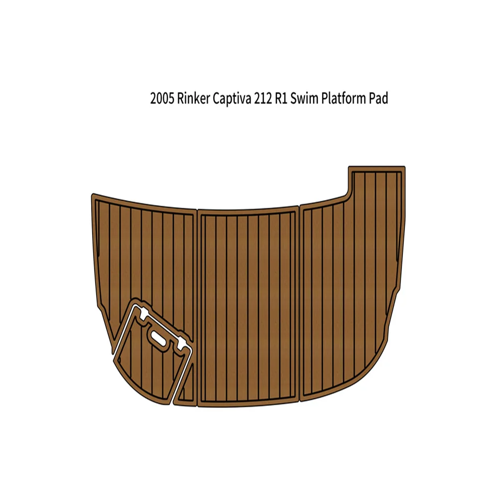 

2005 Rinker Captiva 212 R1 платформа для плавания шаговый коврик лодка EVA пена тиковый пол