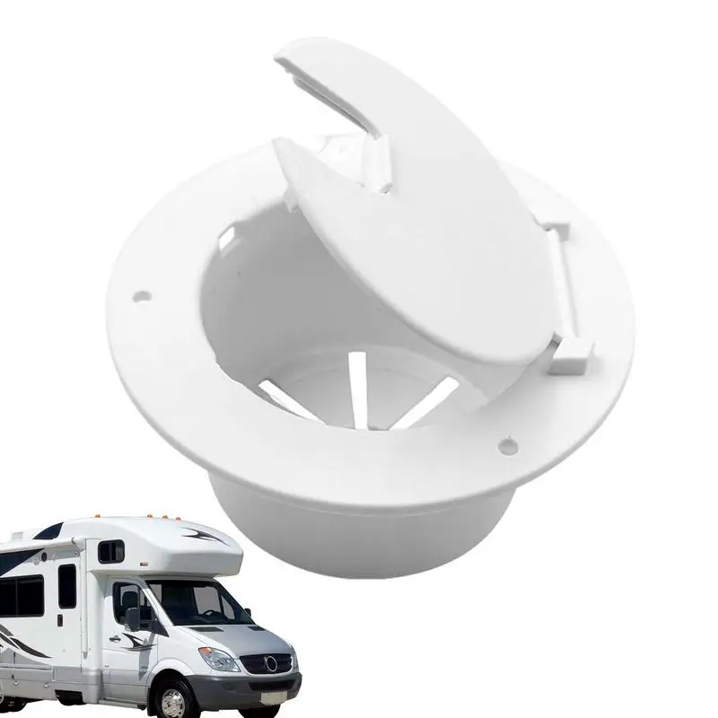 

Round Electric Cable Hatch Camper Round Electrical Cable Cord Round Deck Cover White For RV Replacement Parts And Accessories