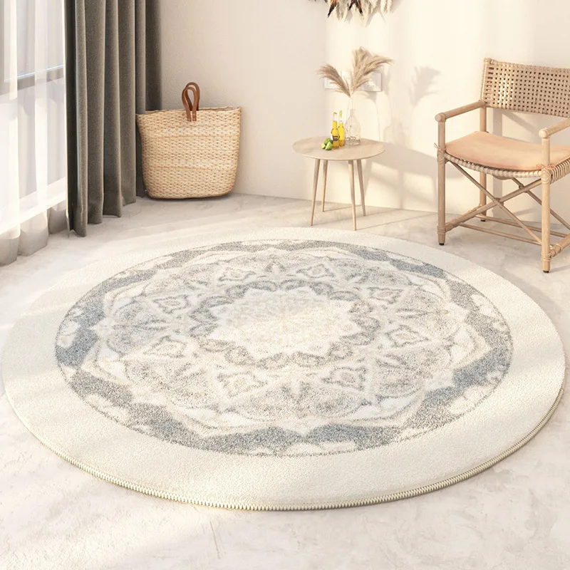 thumbnail image 1 of Alfombras redondas geométricas artísticas para sala de estar, dormitorio, alfombras para sala de estar, sofá, mesita de noche, alfombras de juego para niños, alfombra suave y esponjosa para silla, 1 of 5