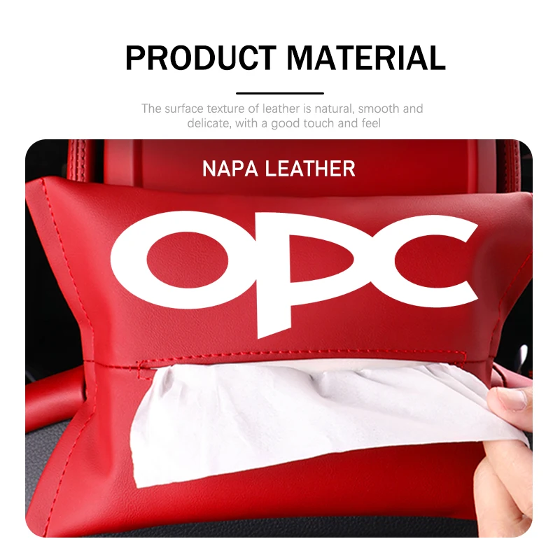 오펠 자동차 로고 티슈 케이스 시트백 냅킨 박스 수납 가방 자동차 액세서리 모카 아스트라 H G J 코르사 자피라 인시그니아