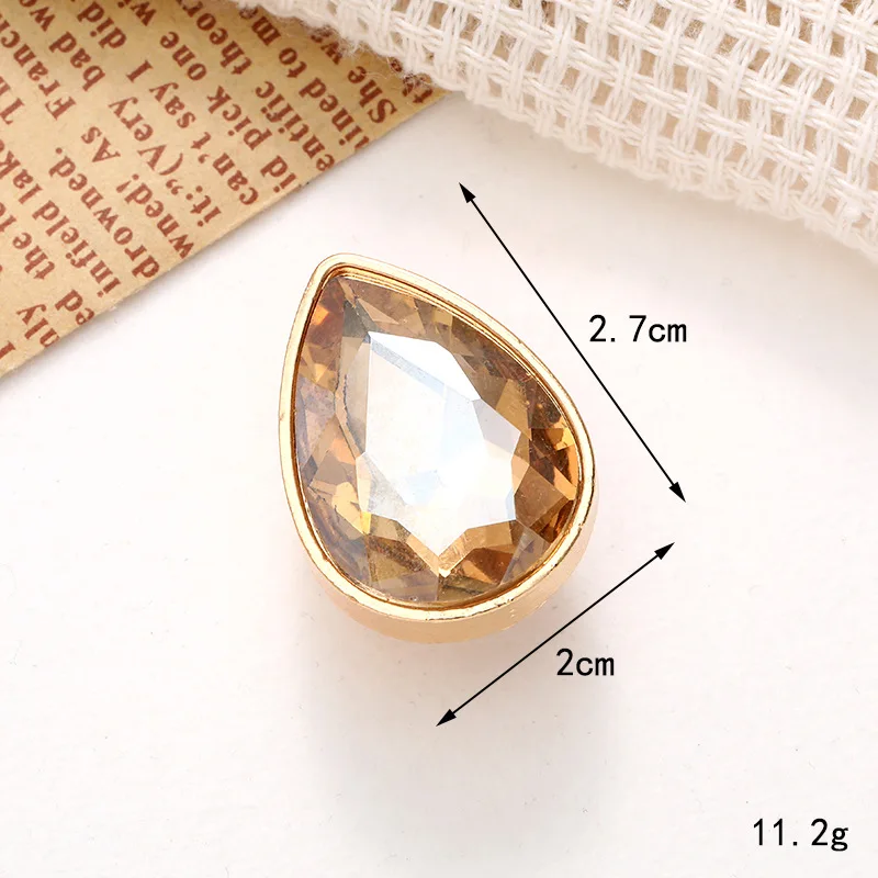 2 Stück / Los Edelstein Strass Kristall Diamant Parfüm Schuhe Charms Schnallen Zubehör für Tasche Box Clogs Schuh Dekorationen DIY Geschenke – Detail 18