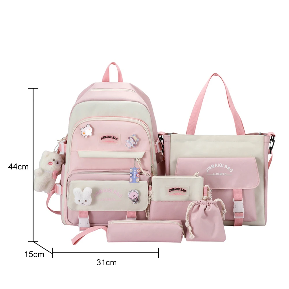 Japanese High School Girls Backpack School Bags Kawaii Cute Mochila Multi Pockets Backpacks for Teenage Girls Bookbags Students