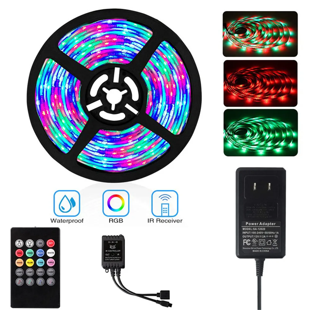 Музыкальный контроллер Luces Светодиодная лента 12 в RGB светильник 5050 комплект