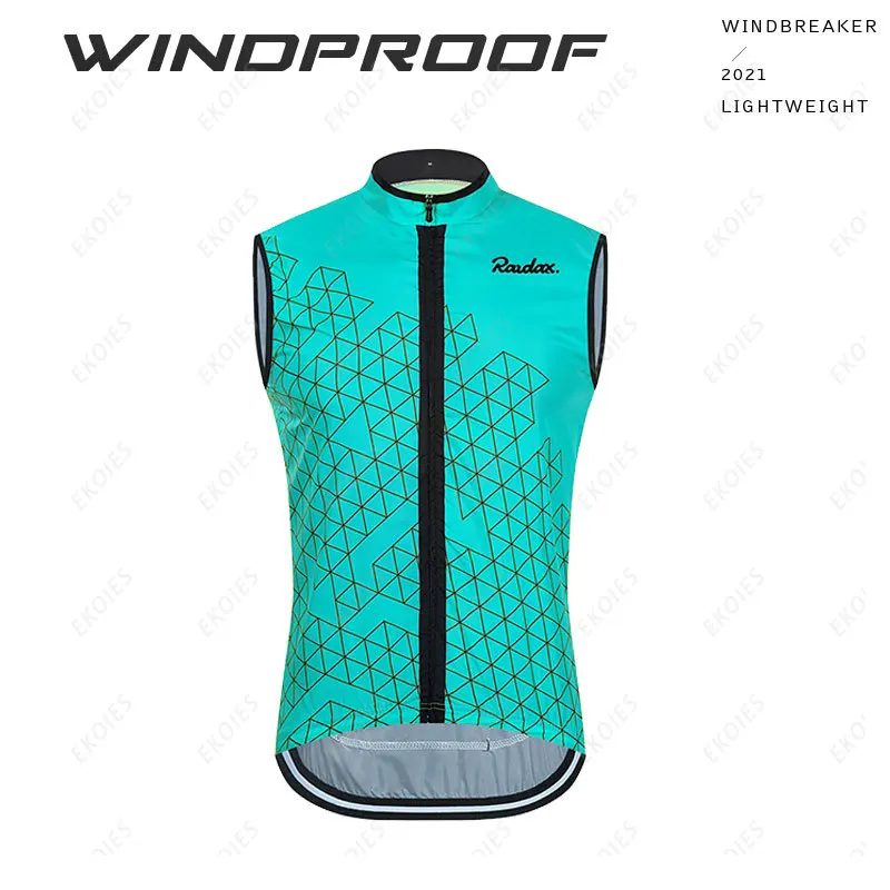 Cycling Jersey Cycling Vest Summer Sleeveless Cycling Vest RAUDAX Team Man Windproof Cycling Jerseys Breathable Road Bicycle Sport Tops MTB Ciclismo Gilet