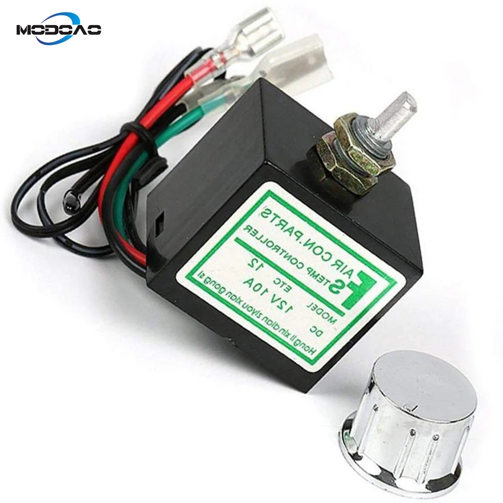 

Car Air Conditioner Electronic Thermostat Switch 0 ° C-25 ° C Adjustable Temperature Control 12-24V Controller Switch
