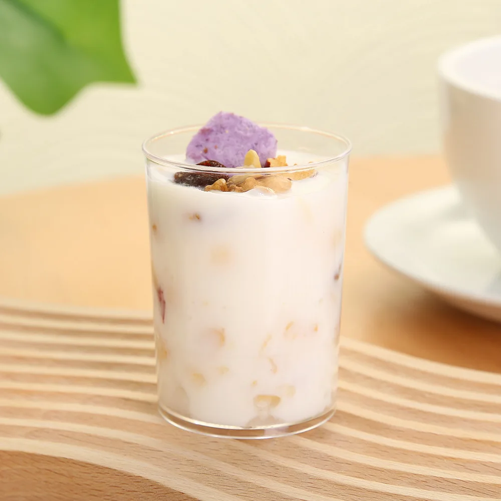 Dessert Table Mousse Cup Disposable Mini Pudding Cup with Lid Western Pastry Goblet Round Transparent Dessert Plastic plastic cups dessert cups plastic dessert cups