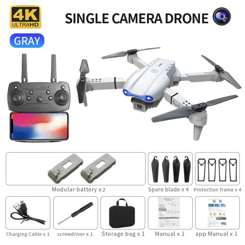 ตัวเลือกสินค้า โดรนพับได้ 4K กล้อง FPV บันทึกวิดีโอคุณภาพสูง