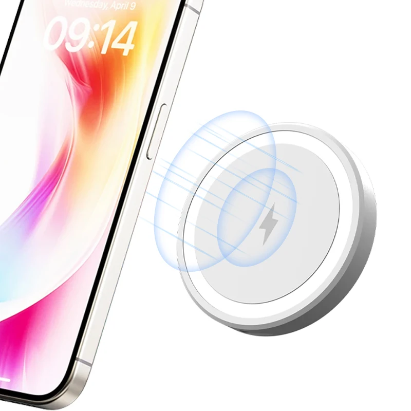 รูปสินค้า แท่นชาร์จไร้สายแม่เหล็กขนาดเล็ก สำหรับ Magsafe iPhone 17 16 15 14 13 12 Pro Max สำหรับ Samsung S25 แท่นวางโทรศัพท์ชาร์จเร็วแบบแม่เหล็ก
