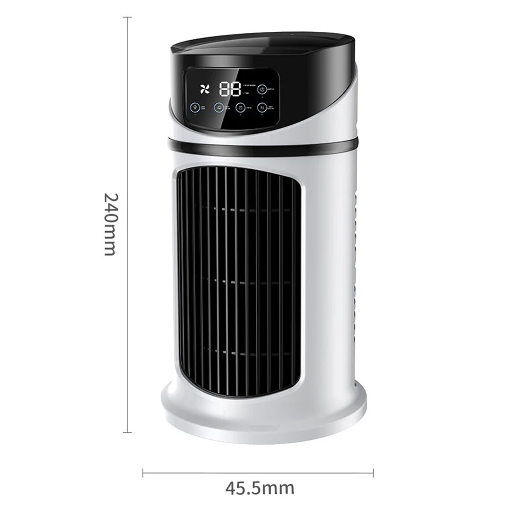 3 in 1 Portable Air Conditioner 6 SGears Wind Home Mini Air Cooler Adjustable Personal Quiet Table Fan for Office Bedroom Deskto