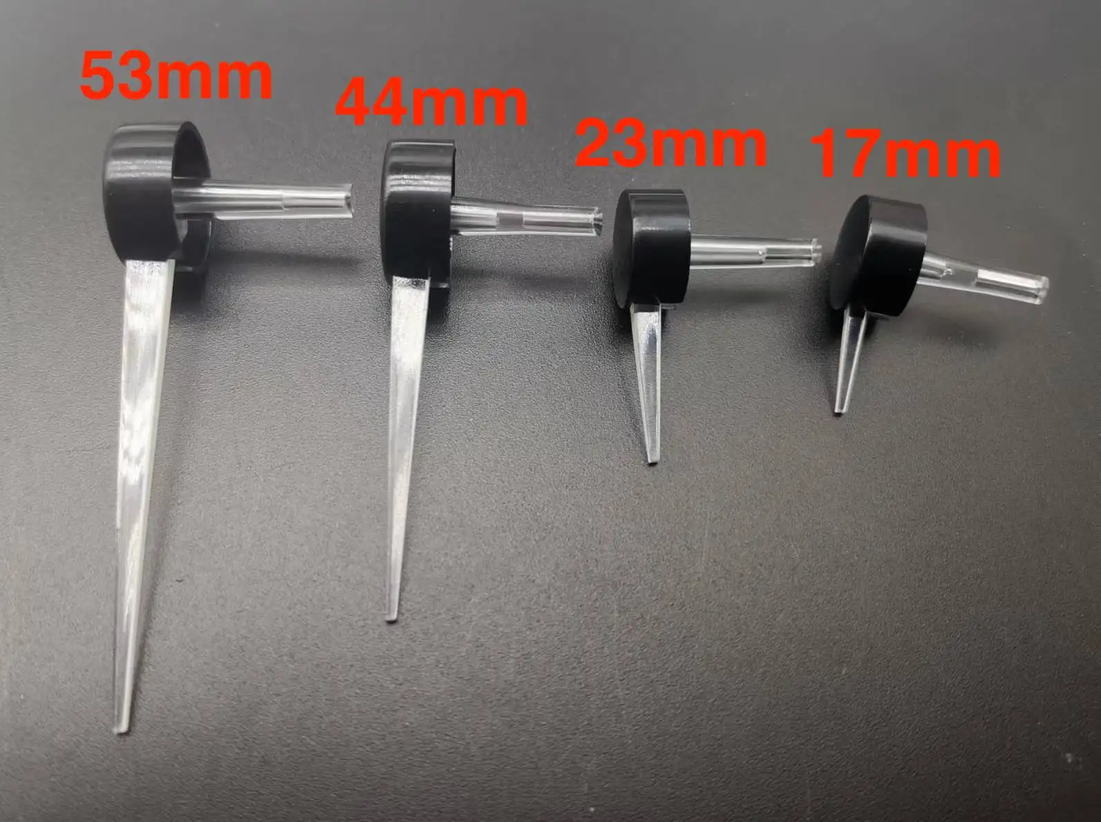 Car instrument meter pointer 1pc 23mm/50mm transparent shaft standard light guide pointer cluster hole 1.0mm