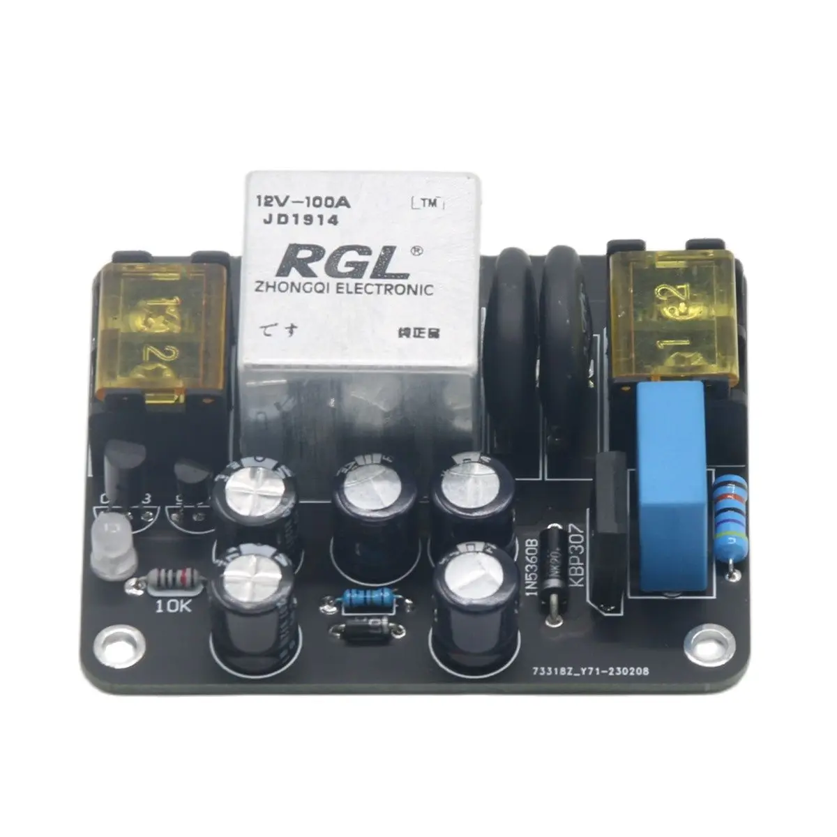 

New 100A High Current Relay Power Supply Soft Start Board For Class A Amplifier Audio DIY