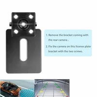 Backup Camera Car Rear View Camera License Plate Holder Bracket Mount Universal - Image 5