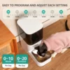 Automatic Cat Feeder, Timed Cat Feeder with APP Control, Dog Food Dispenser with Stainless Steel & Lock Lid, Up to 20 Portions 1 3