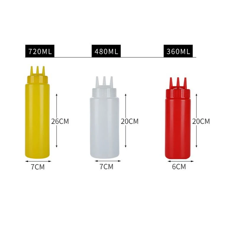 3 Holes 480/720ml Squeeze Bottle 1 3 Holes 480/720ml Squeeze Bottle 1
