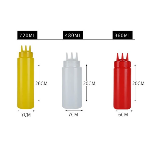 3 Holes 480/720ml Squeeze Bottle 1