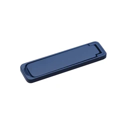 Compact Folding Metal Phone Kickstand - Universal Adjustable Desk Mount (Blue)