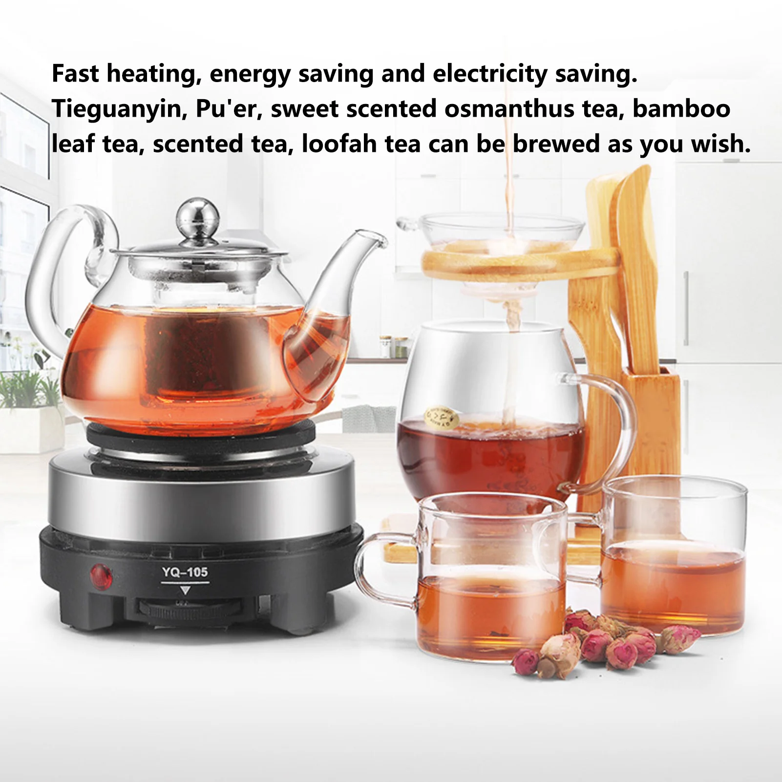 500W electric stove mini temperature controlled electric heater for home restaurant US plug 110V
