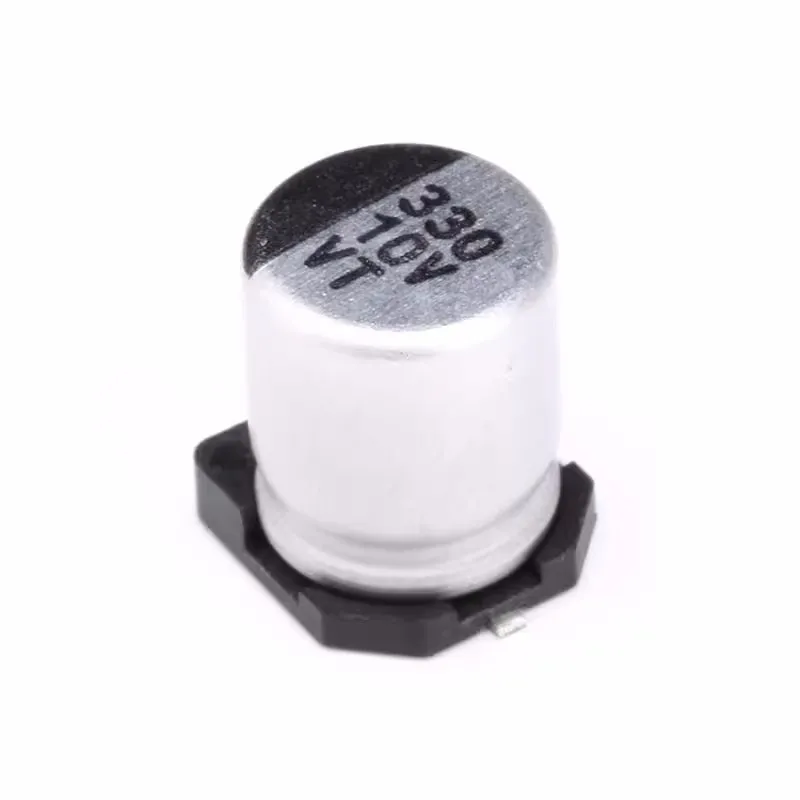 

100pcs High quality SMD aluminum electrolytic capacitor 25V 330UF volume 8*10.5MM SMD SMD electrolytic