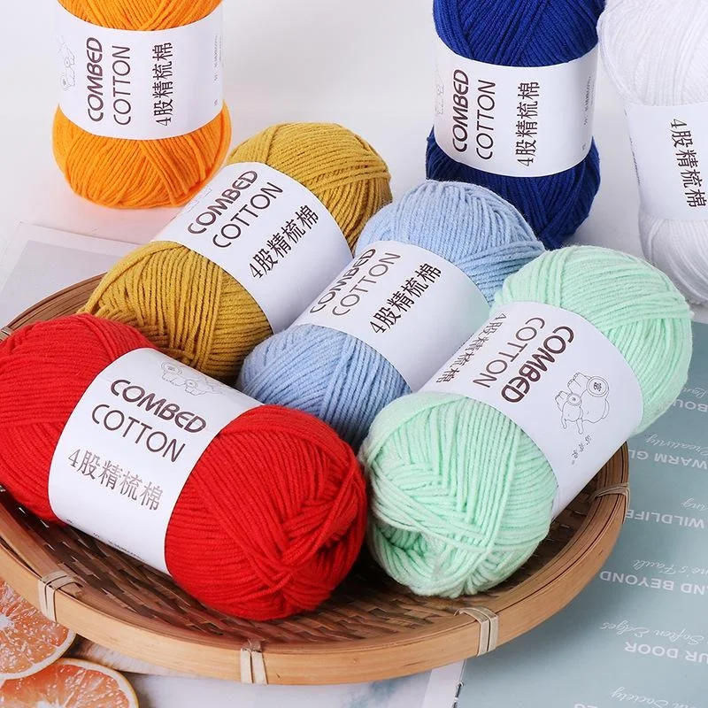 40g/pc 4ply Crochet Yarn Milk Cotton Knitting Yarn Soft Warm Yarn for Hand Knitting Supplies Crochet Threads 2