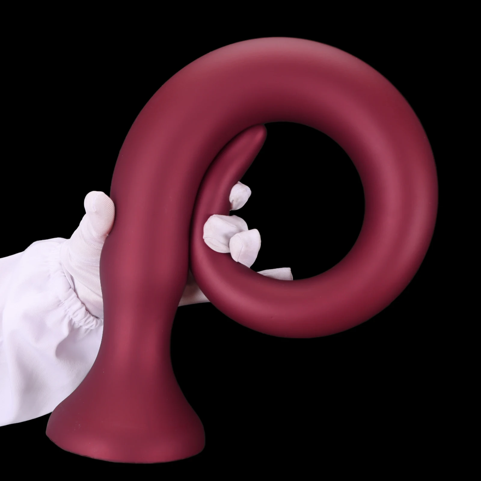 Plug anal en silicone avec ventouse pour massage de la prostate_voghion.com