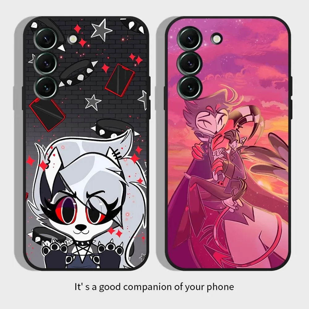 Custodia Per Telefono Anime H-Helluva Boss Per Samsungs23,S22,S21,S20 Ultra Pro S10,S30Plus,20 Cover Ultra Nera