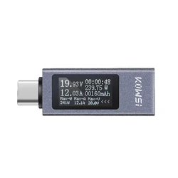 KOWSI USB C Meter Voltage Current Tester USB Checker USB Mobile Phone Charging Detector USB C Voltmeter Ammeter Detector