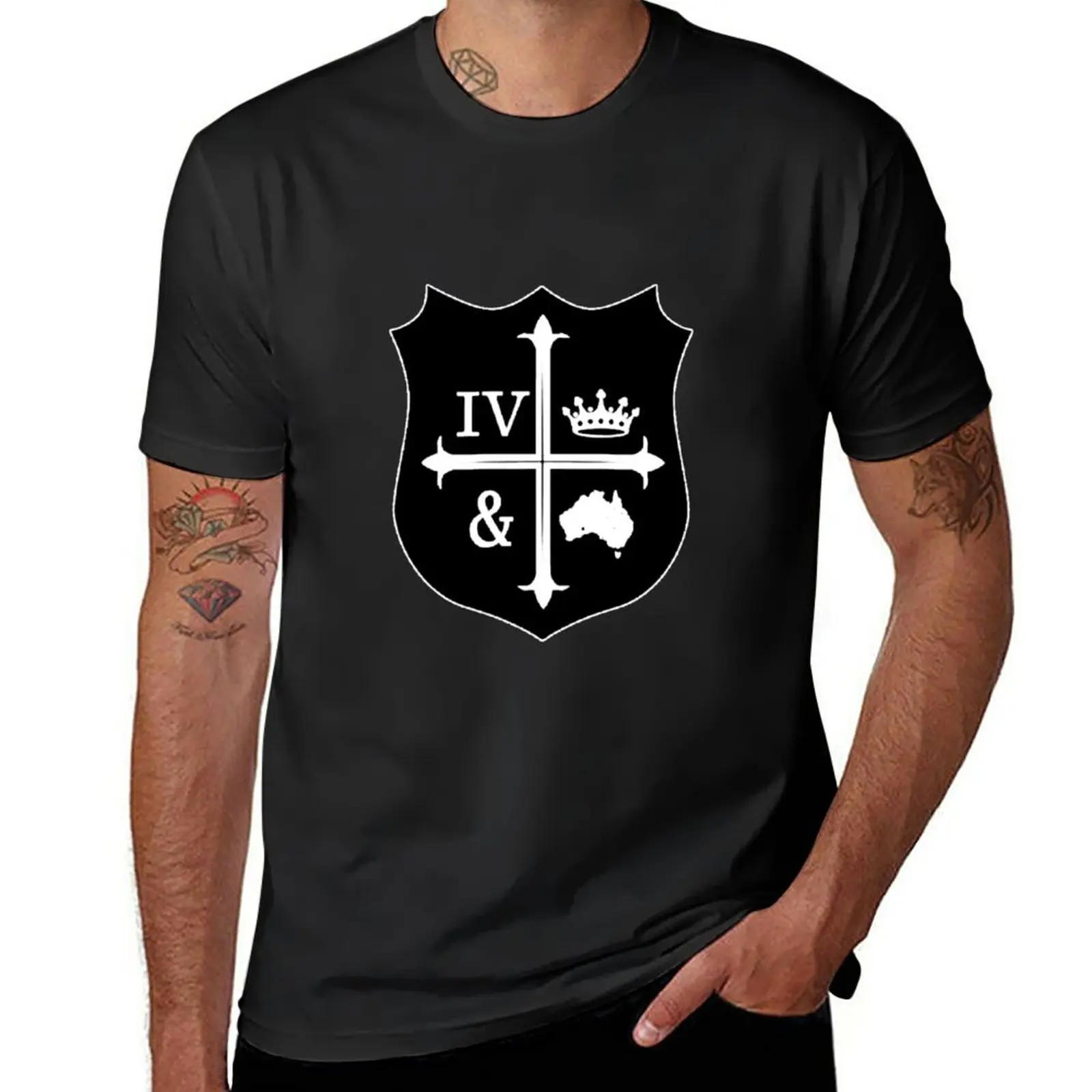 Per King And Country Logo Best Seller 101Art T-Shirt Oversize Ad Asciugatura Rapida Felpe, Uomo