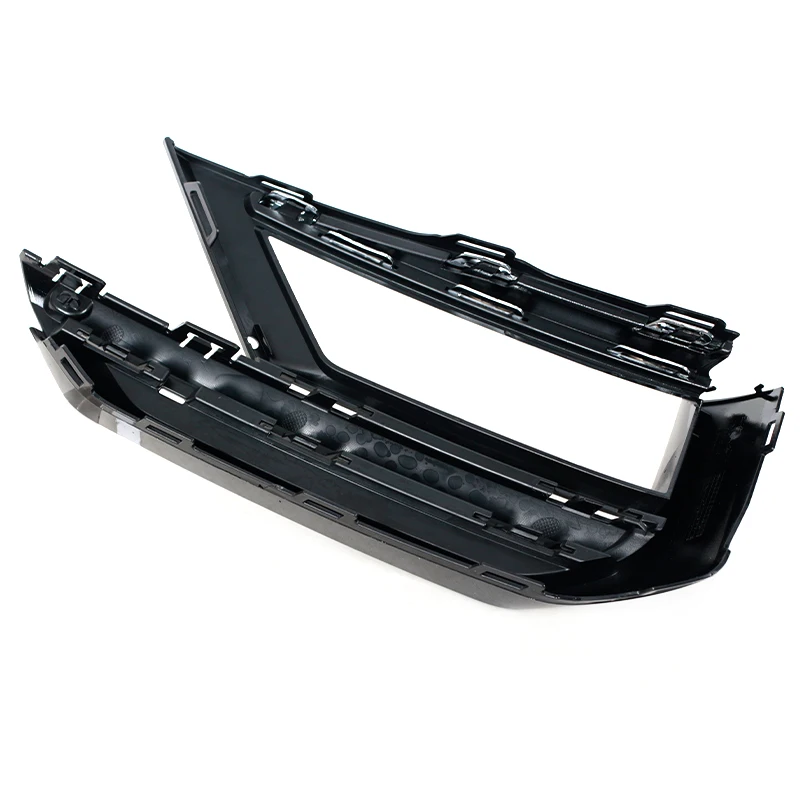Grille De Capot De Phare Antibrouillard Pour VW Tiguan L 2017-2021 - Compatible OEM 5NG853211/212 - En ABS Noir - 8