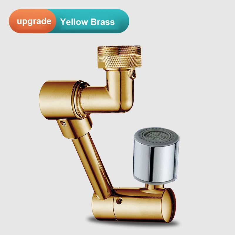 Metal Copper Universal 1440 °Swivel Robotic Arm Swivel Extension Faucet Aerator Kitchen Sink