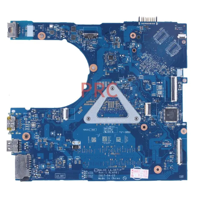 Placa-mãe Ddr4 para Dell Inspiron 5566 La-d871p Cpu Bal60 Cn0j922j J922j Cn-02px9p i3 i5 I77th Gen - Imagem 3