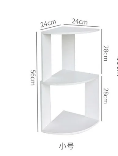 Organizer Rack Bedside Corner Bookshelf Space Saving Furniture Sundries Display Holder For Student Dormitory Storage Shelf