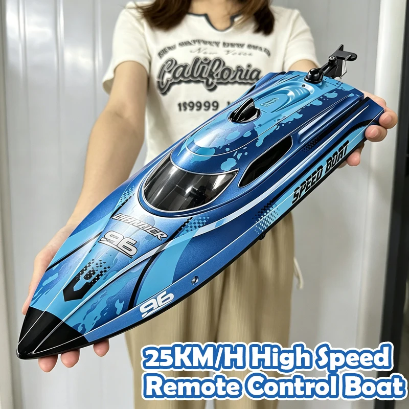 RC 고속 보트 25Km/h 2.4G 방수 원격 제어 보트 선박 스피드 보트 어린이를위한 원격 제어 야외 장난감 성인 선물