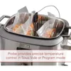 Programmable 6-in-1 Multi Cooker with Temperature Probe, 7 qrt, Slow Cook, Rice, Sauté, Sear, Sous Vide, Stainless Steel 3