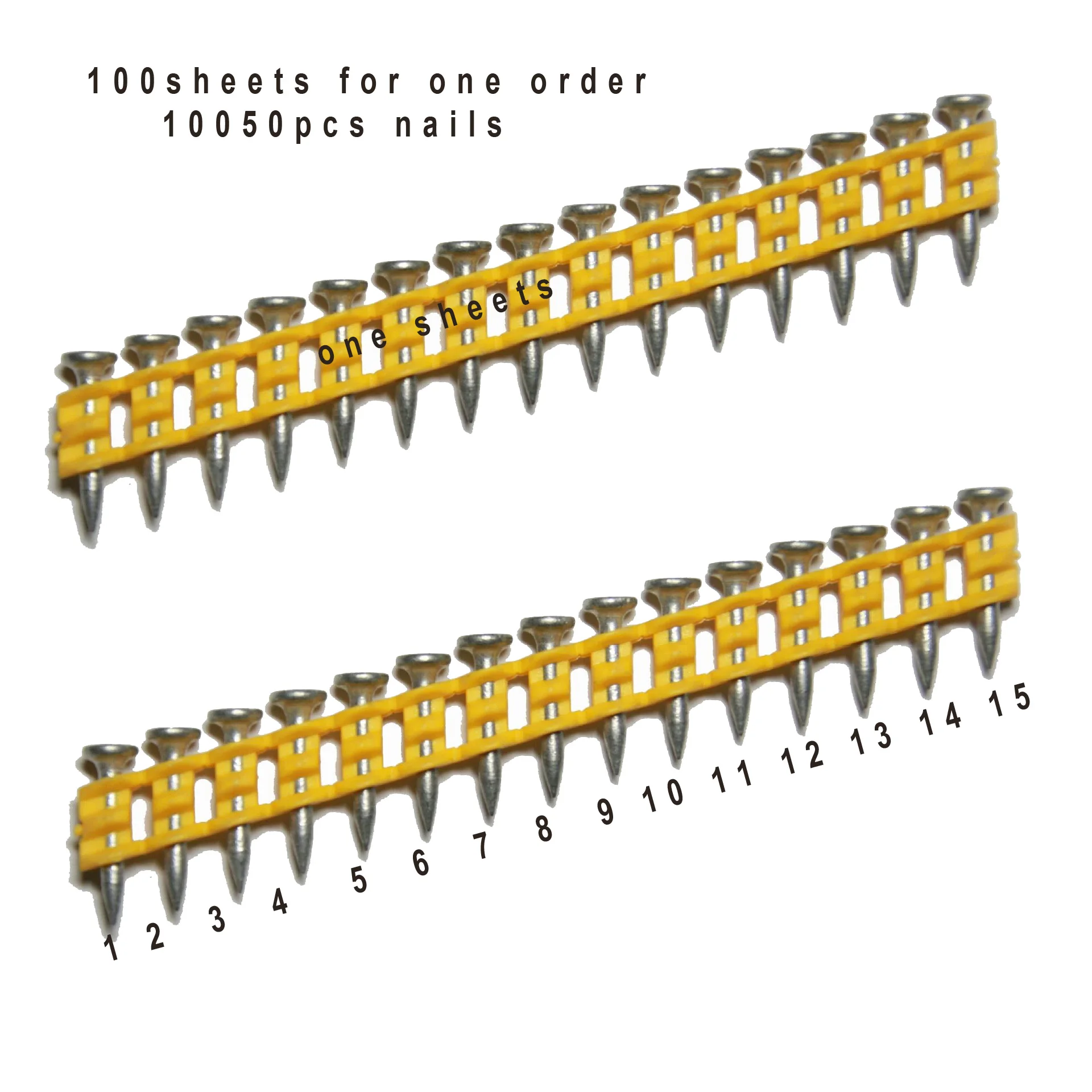 Clavos para DCN890 - liga de etal (XD) (3.0 x 38 Clavos para DCN890 - liga de etal (XD) (3.0 x 38