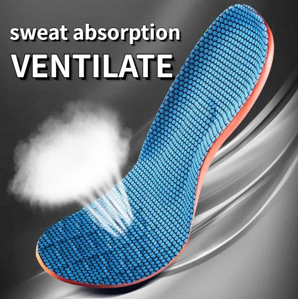 Enhanced Sport Comfort Insoles: Orthopedic Support, Shock Absorption, Breathable Cushion for Active Feet